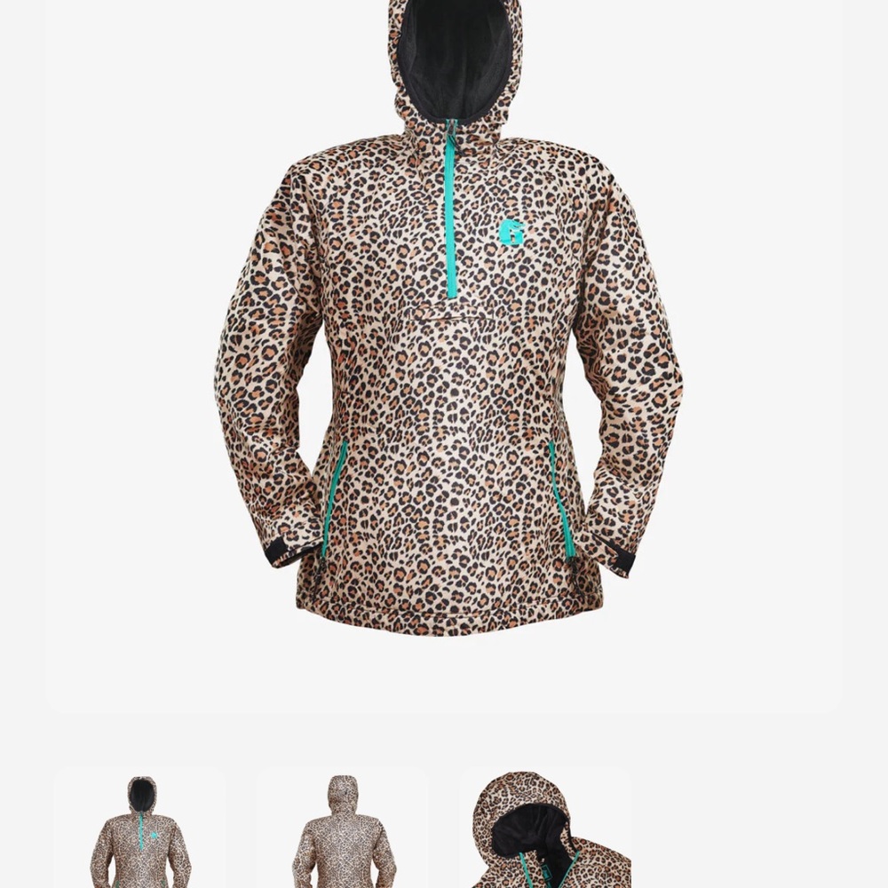 Leopard Print Hooded Jacket